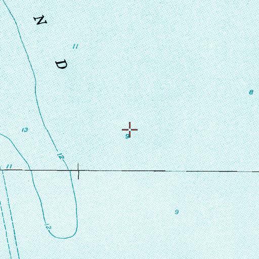 Topographic Map of Fulker Island (historical), NC