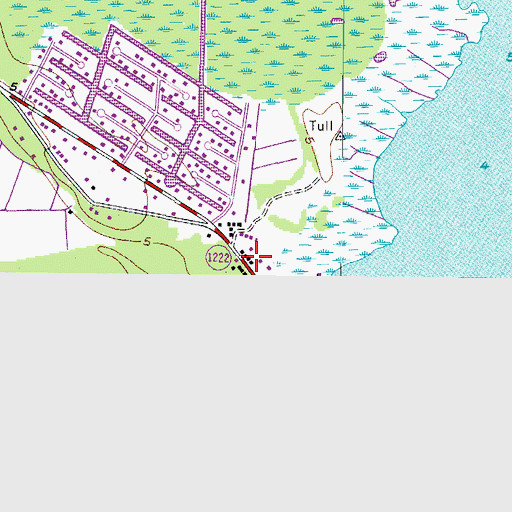 Topographic Map of Greentown, NC