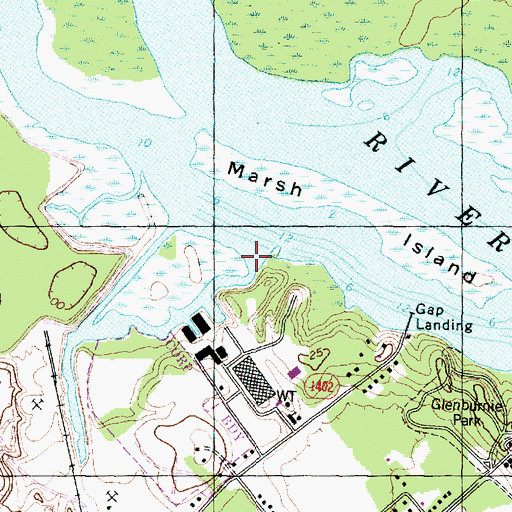 Topographic Map of Blackmans Creek, NC