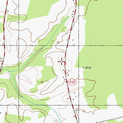 Topographic Map of Wintergreen Elementary School, NC