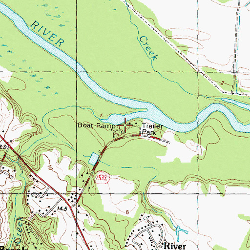 Topographic Map of Port Terminal, NC