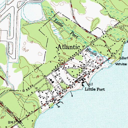 Topographic Map of Atlantic, NC