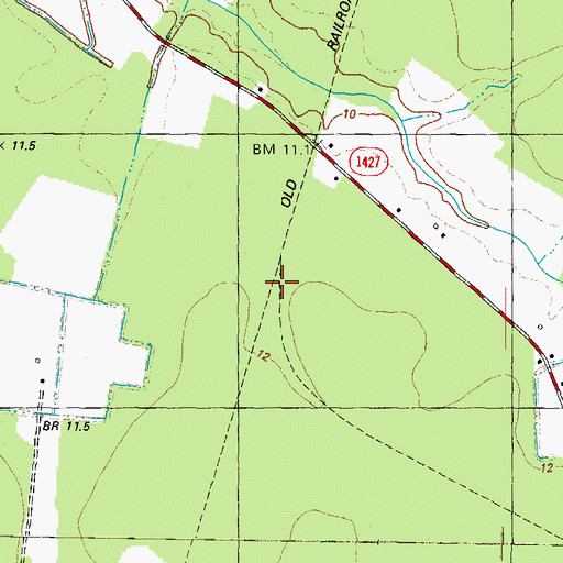 Topographic Map of Beckford Junction, NC