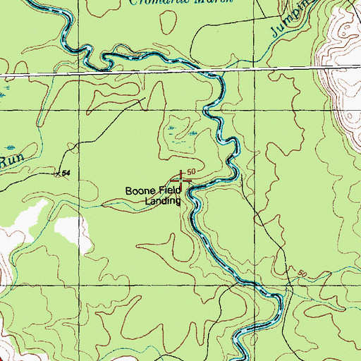 Topographic Map of Boone Field Landing, NC