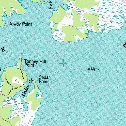 Topographic Map of Broad Creek, NC