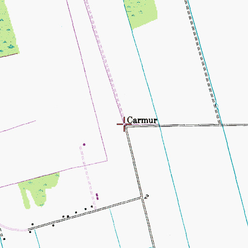 Topographic Map of Carmur, NC
