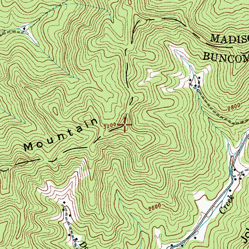 Topographic Map of Carter Mountain, NC