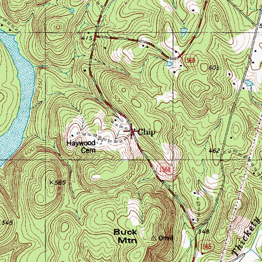 Topographic Map of Chip, NC