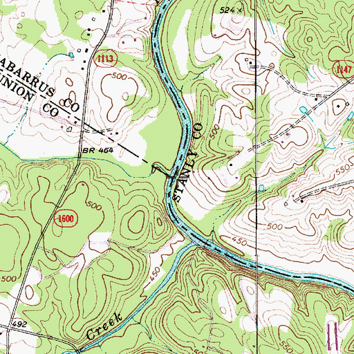 Topographic Map of Clear Creek, NC