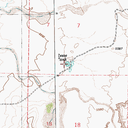 Topographic Map of Reese Tank, AZ