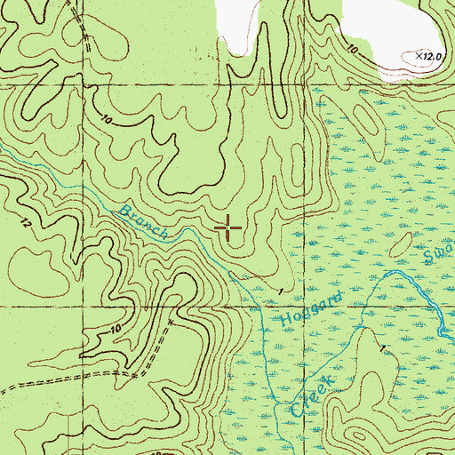 Topographic Map of Dildys Mill, NC