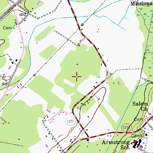 Topographic Map of Eastover, NC