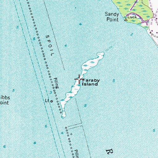 Topographic Map of Faraby Island, NC
