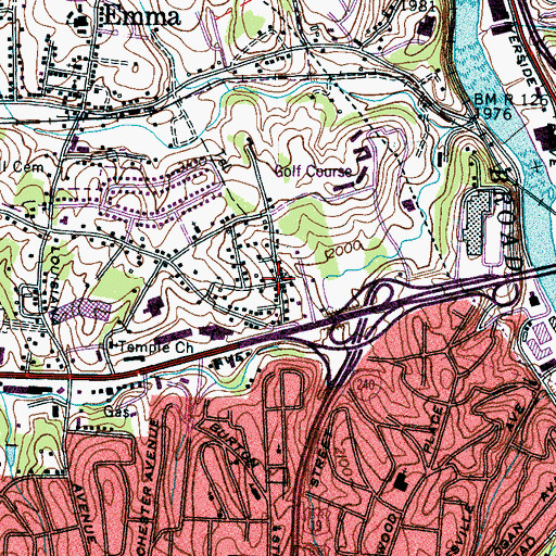 Topographic Map of Hazel Green, NC