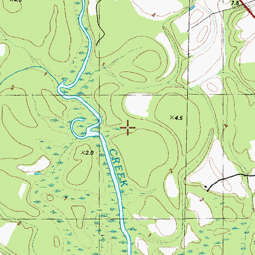 Topographic Map of Heath Landing, NC