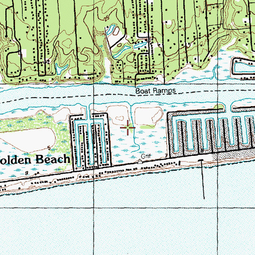 Topographic Map of Holden Beach, NC