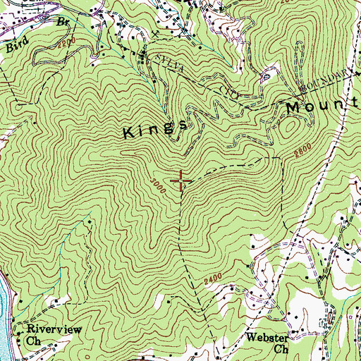 Topographic Map of Kings Mountain, NC