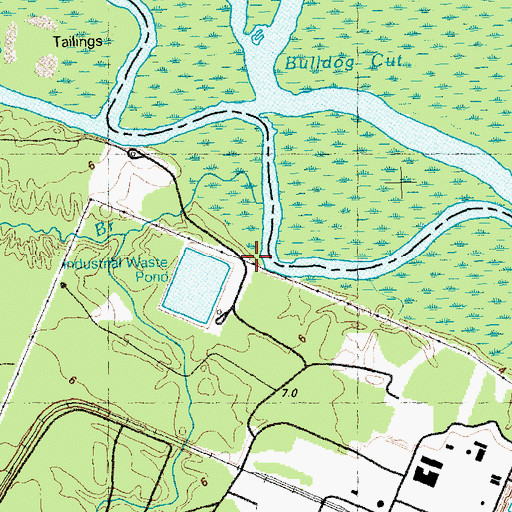 Topographic Map of Magnolia Landing, NC