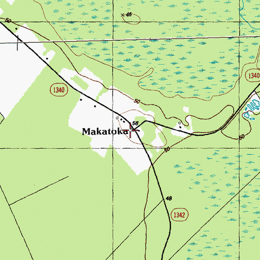 Topographic Map of Makatoka, NC