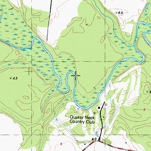 Topographic Map of Marsh Landing, NC