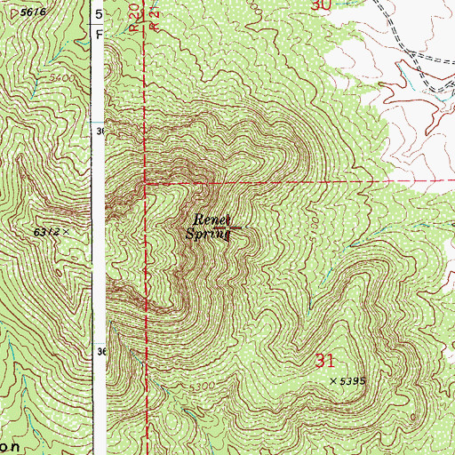 Topographic Map of Renee Spring, AZ