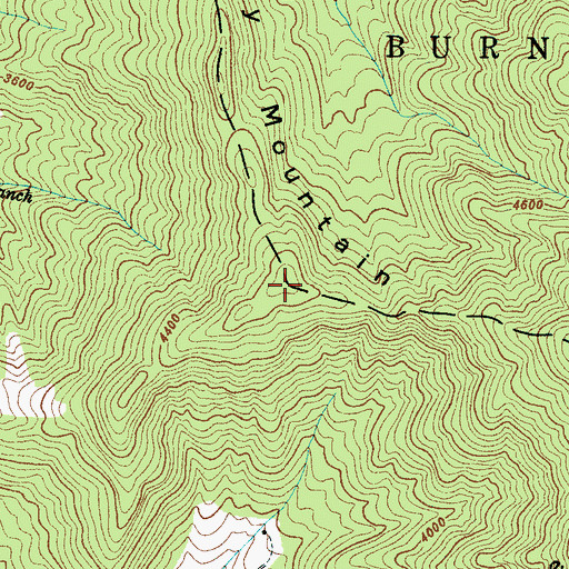 Topographic Map of Moody Mountain, NC