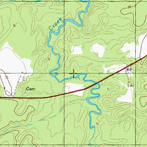 Topographic Map of Pitch Landing, NC
