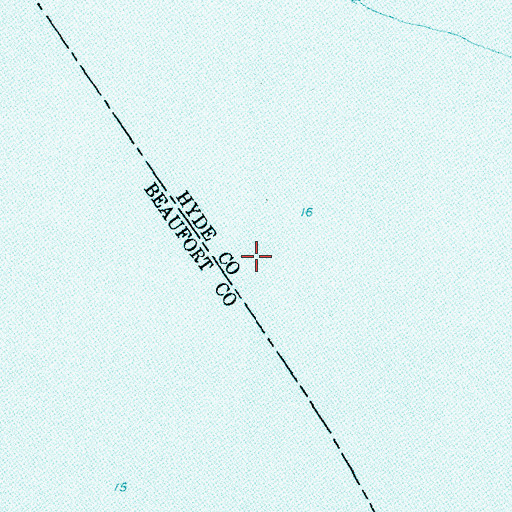 Topographic Map of Pungo River, NC