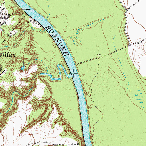 Topographic Map of Quankey Creek, NC