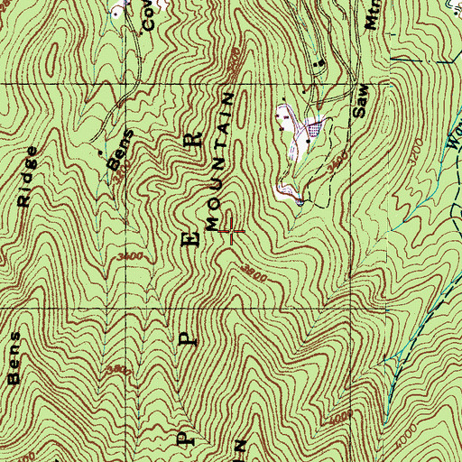Topographic Map of Ripshin Mountain, NC