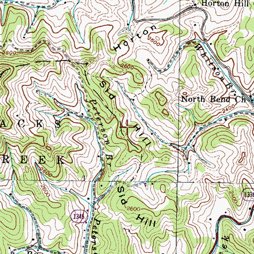 Topographic Map of Sid Hill, NC