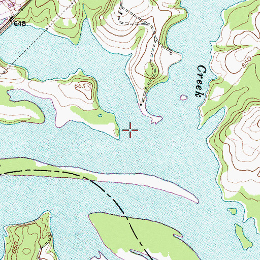 Topographic Map of South Potts Creek, NC