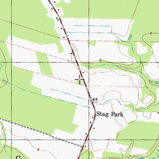 Topographic Map of Stag Park, NC