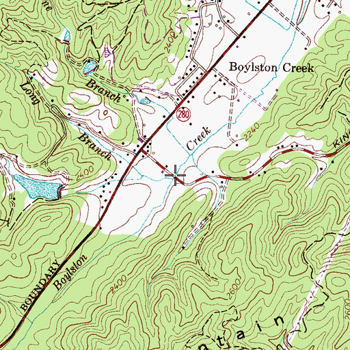 Topographic Map of Sutton Creek, NC