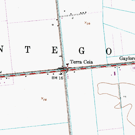Topographic Map of Terra Ceia, NC