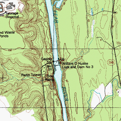 Topographic Map of Tolar Landing, NC