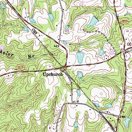 Topographic Map of Upchurch, NC