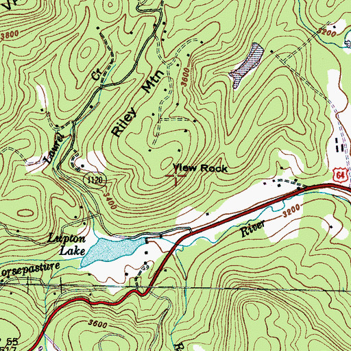Topographic Map of View Rock, NC
