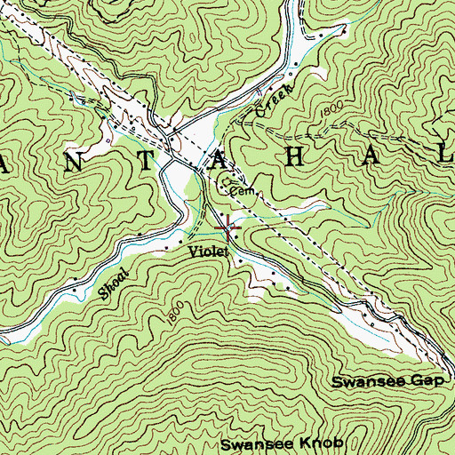 Topographic Map of Violet, NC