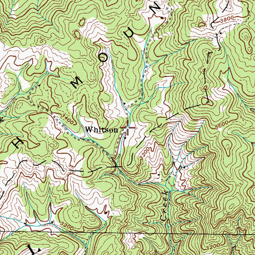 Topographic Map of Whitson, NC
