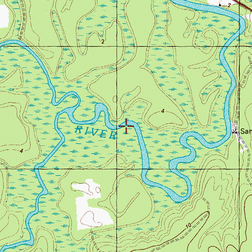 Topographic Map of Wildcat Landing, NC