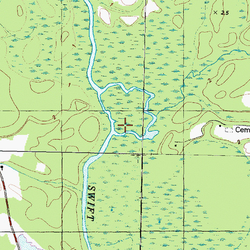 Topographic Map of Wilkes Landing, NC