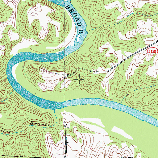 Topographic Map of Erwinsville (historical), NC
