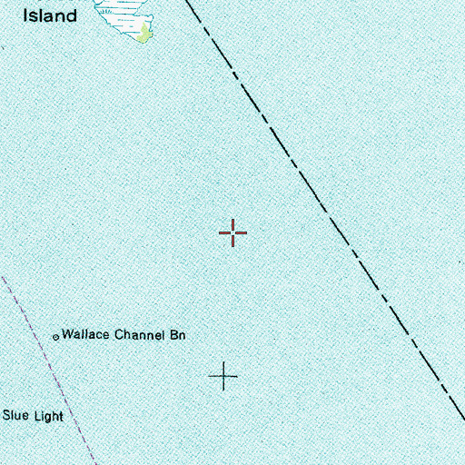 Topographic Map of Blair Channel, NC
