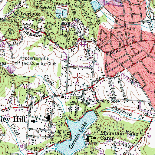 Topographic Map of Rosebud, NC