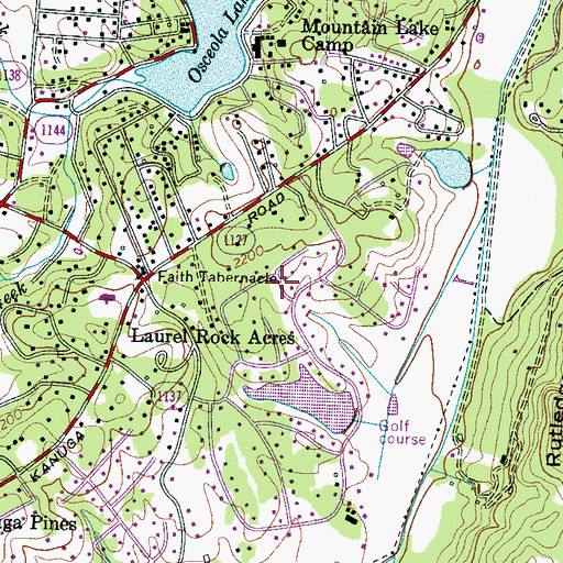 Topographic Map of Crooked Creek, NC