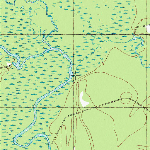 Topographic Map of Ashes Creek, NC