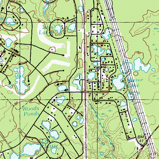 Topographic Map of Seminole Lake, NC