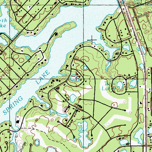 Topographic Map of Tate Lake, NC