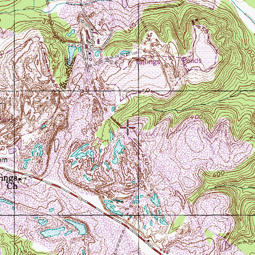 Topographic Map of Gravelton, NC